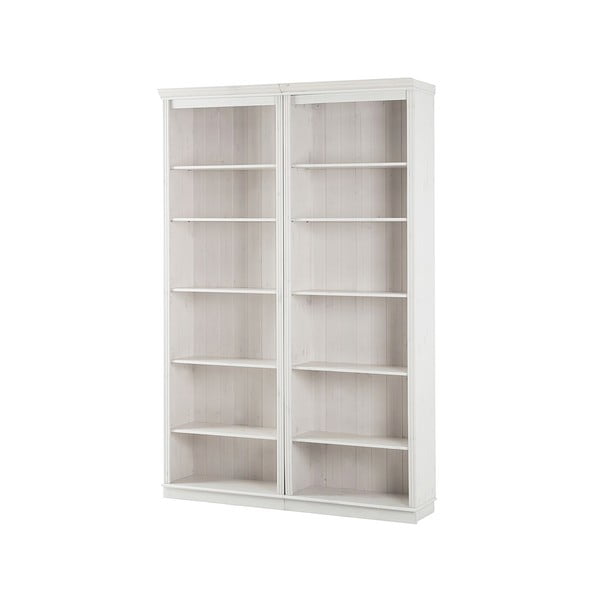 Fehér borovi fenyő könyvespolc 148x223 cm Anita – Støraa-image-2