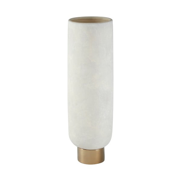 Callie agyagkerámia váza fehér-arany színben, magasság 40 cm - Premier Housewares
