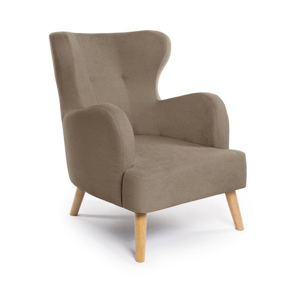 Bézs füles fotel Noemye – Bonami Selection