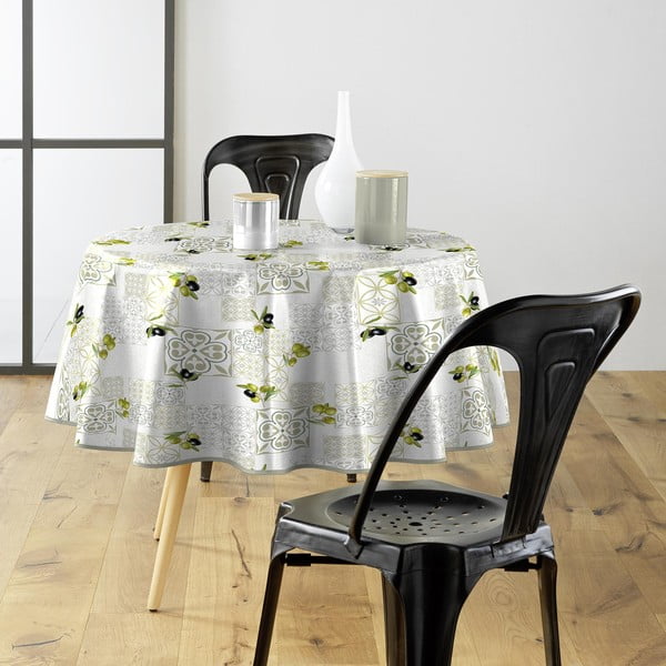 PVC lemosható asztalterítő ø 160 cm Andalousie – douceur d'intérieur