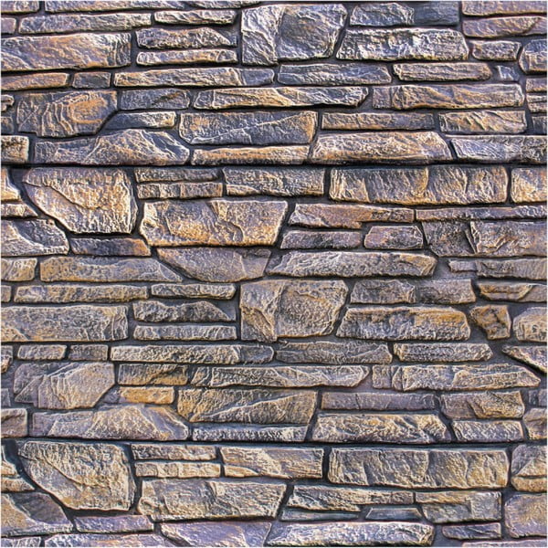 Wall Decal Materials Stone Facing of Torrerdam falmatrica, 40 x 40 cm - Ambiance
