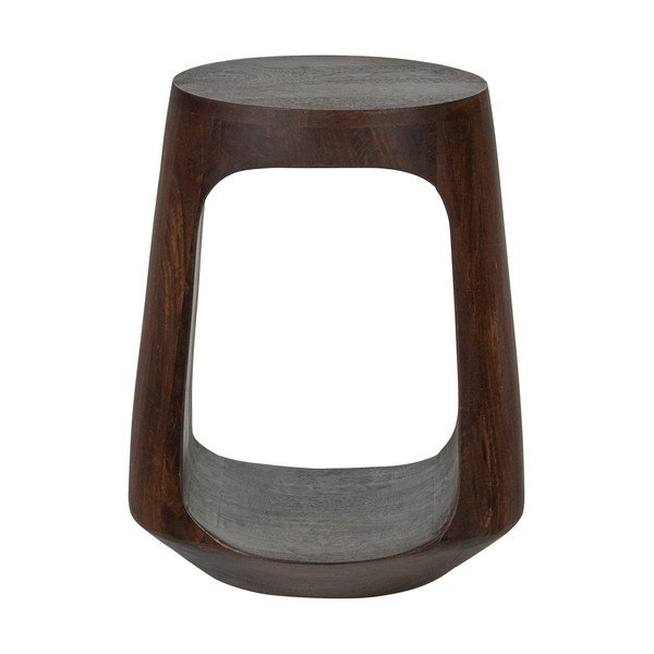 Mangófa kerek tárolóasztal ø 33 cm Bayo – WOOOD