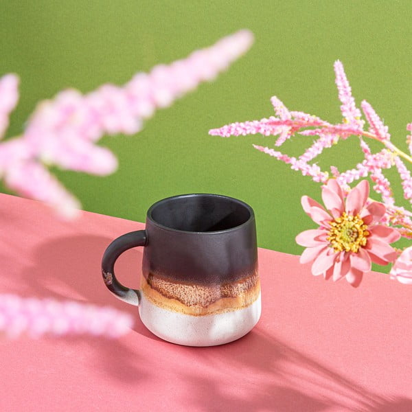 Fekete agyagkerámia bögre 360 ml Mojave – Sass & Belle-image-2