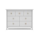 Fehér borovi fenyő alacsony gyerek komód 110x80 cm Max – Marckeric