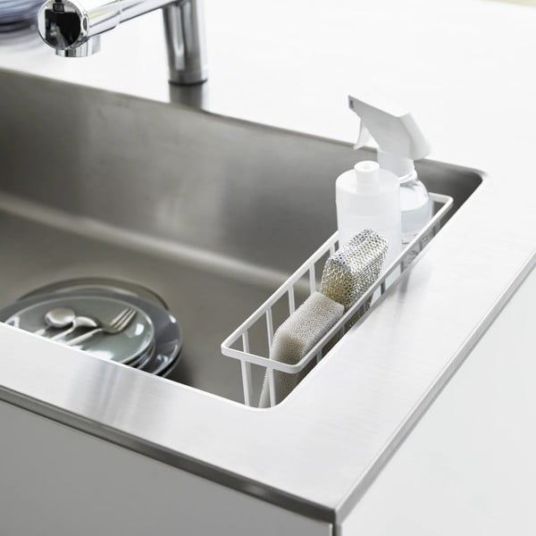 Fehér öntapadós fém mosogatóeszköz tartó Film Hook – YAMAZAKI-image-4