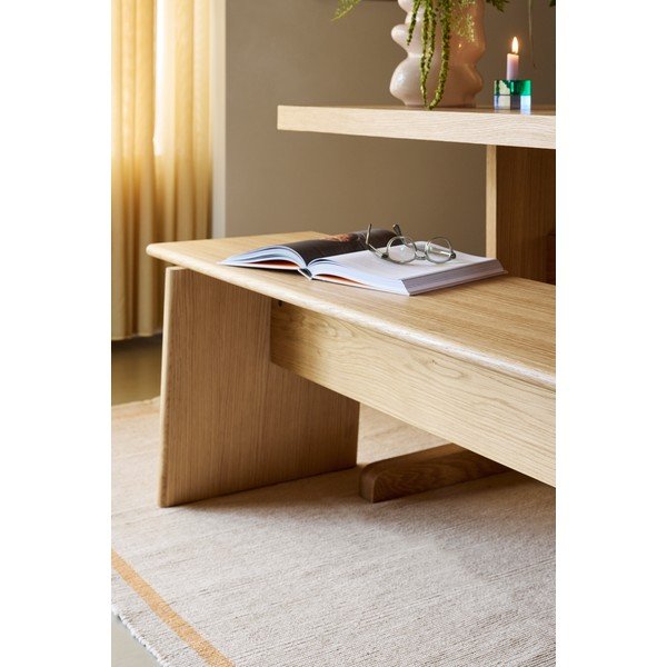Natúr színű furnér pad Baenk – Hübsch-image-4