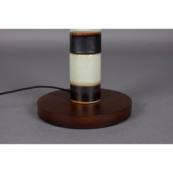 Sötétbarna-zsályaszínű állólámpa textil búrával (magasság 143 cm) Vertigo – Dutchbone-image-4