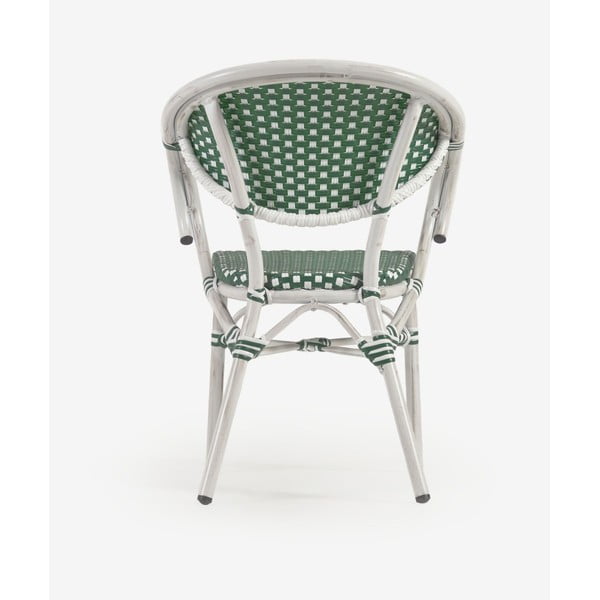 Marilyn zöld-fehér kültéri szék - Kave Home-image-4