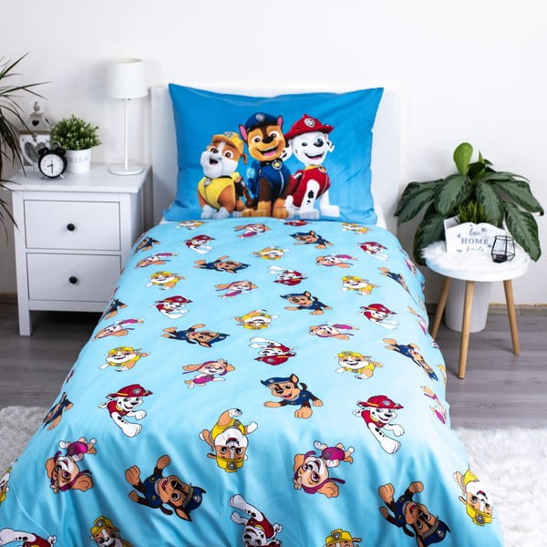 Egyszemélyes mikroszálas gyerek ágyneműhuzat 140x200 cm Paw Patrol – Jerry Fabrics-image-2