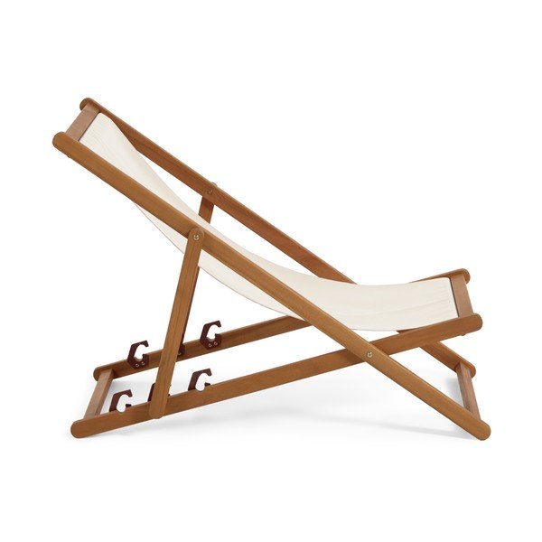 Adredna krémszínű akácfa összecsukható strand szék - Kave Home-image-3