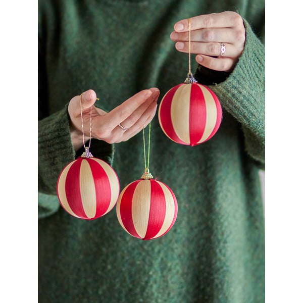 Karácsonyfadísz készlet 3 db-os ø 8 cm Wynn – Bloomingville-image-2