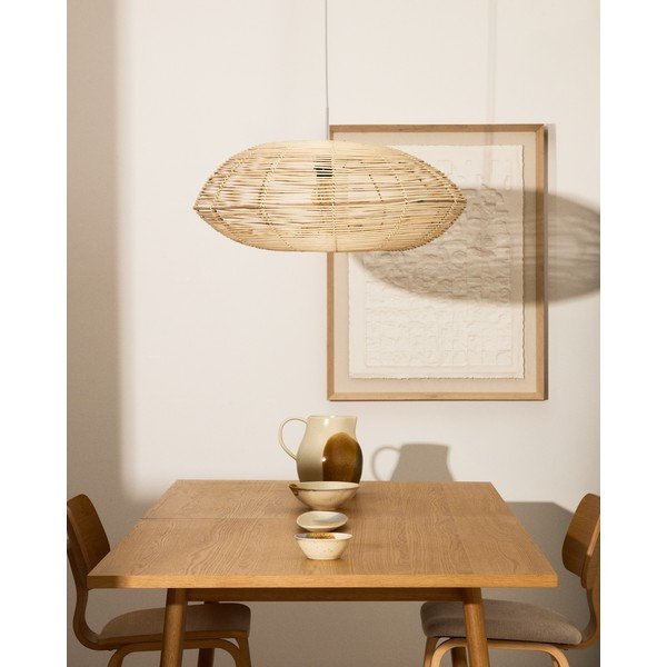 Rattan lámpabúra ø 70 cm Flaro – Kave Home-image-1