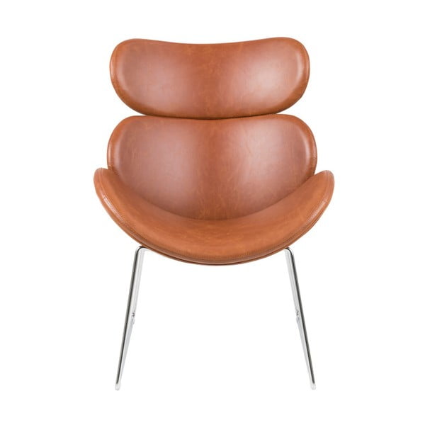 Cazar barna műbőr fotel - Actona-image-2