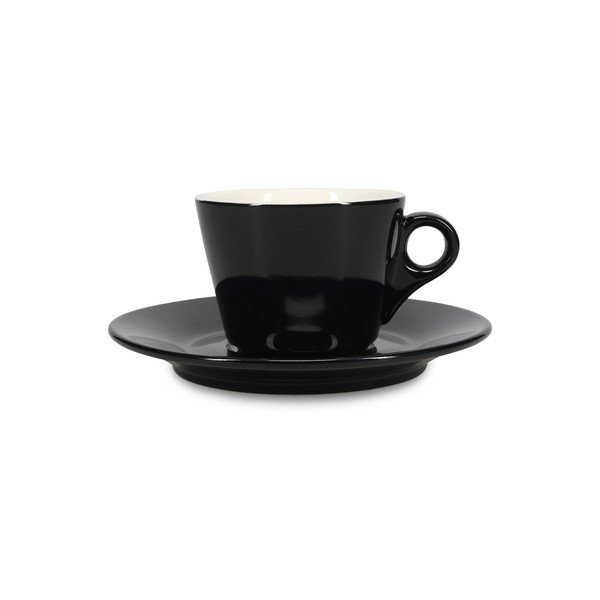 Fekete porcelán csészealj ø 15,5 cm Barista – BonBistro-image-2