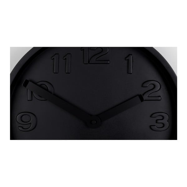 Concrete fekete beton falióra fekete mutatókkal - Zuiver-image-3