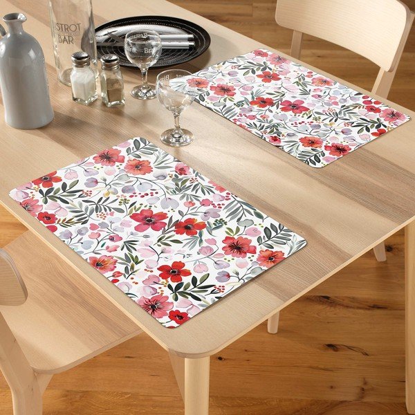 Műanyag tányéralátét 44x28,5 cm Jolie Fleur – douceur d'intérieur-image-1