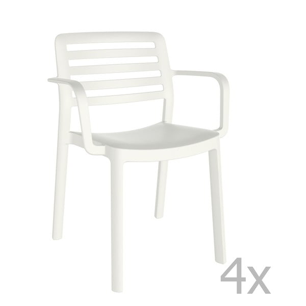 Wind fehér kerti fotel, 4 darab - Resol