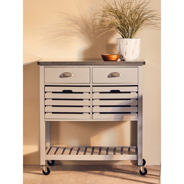 Gurulós zsúrkocsi 46x86 cm Frankfurt – Premier Housewares-image-1