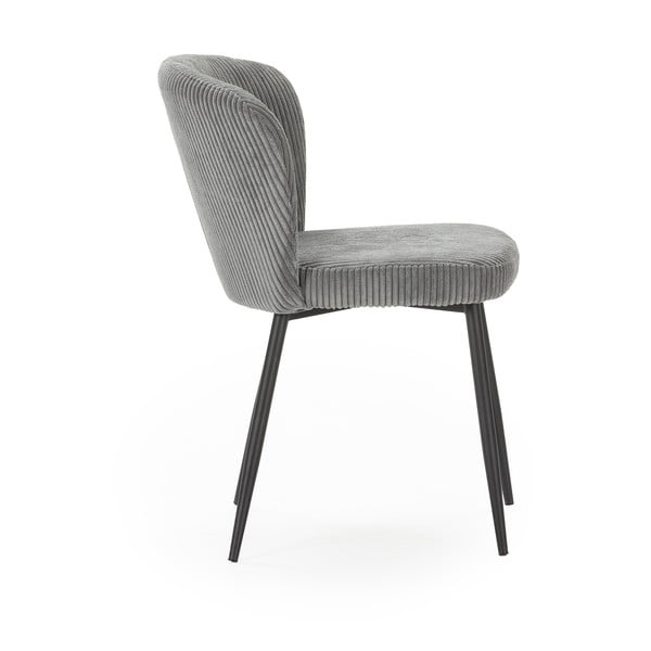 Szürke kordbársony étkezőszék szett 4 db-os Megan – Marckeric-image-3