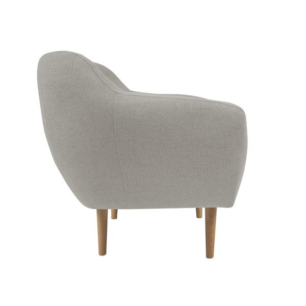 Sicile krém színű fotel világos lábakkal - Mazzini Sofas-image-2