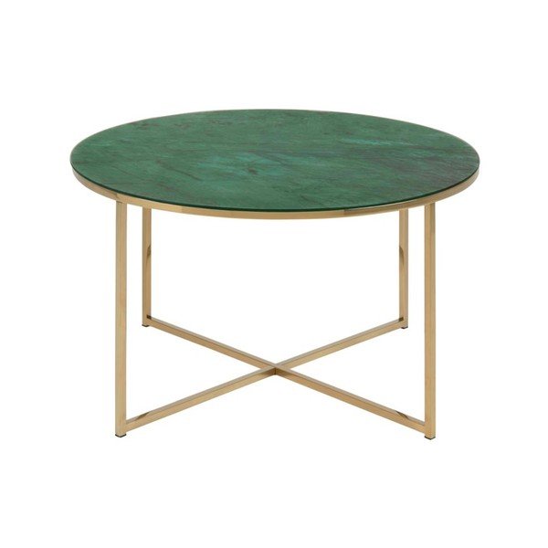 Alisma zöld kerek dohányzóasztal, ø 80 cm - Actona-image-2