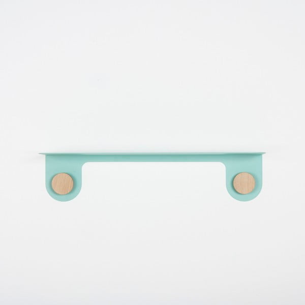 Hook zöld fali polc 2 akasztóval, hossza 60 cm - Gazzda-image-2