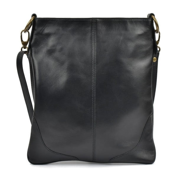 Marisa fekete bőr kézitáska - Mangotti Bags