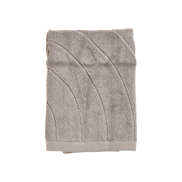 Szürkésbézs frottír pamut törölköző 50x70 cm Time – Zone