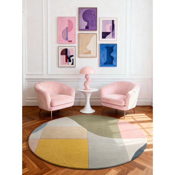 Kézi szövésű gyapjú kerek szőnyeg ø 200 cm Westminster Curzon – Ted Baker-image-1