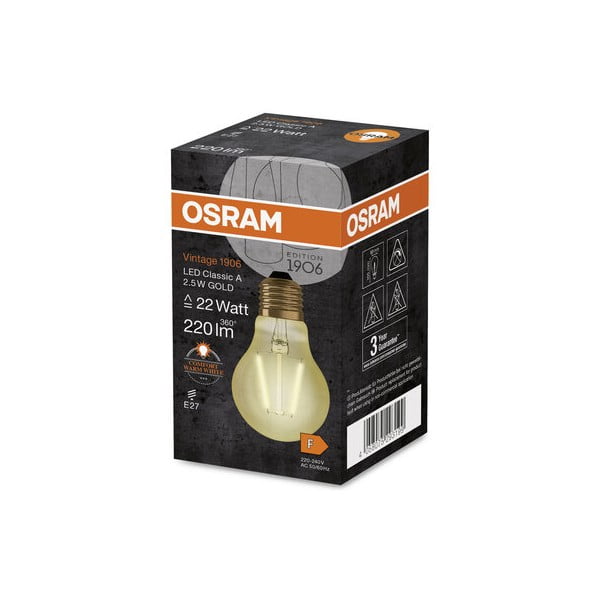 Meleg színű LED izzó E27, 2,5 W – Candellux Lighting-image-2