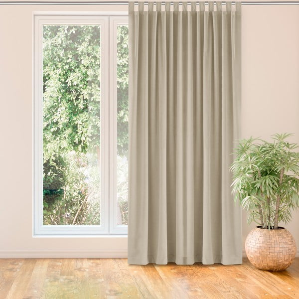 Krémszínű függöny 200x300 cm Vila – Homede-image-1