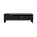 Fekete TV-állvány 156x48x48 cm Roomers – Tvilum