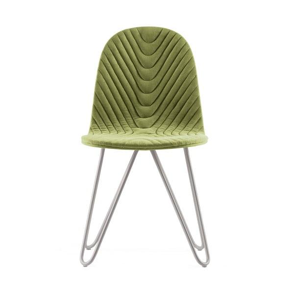 Mannequin X Wave világoszöld szék fém lábakkal - Iker