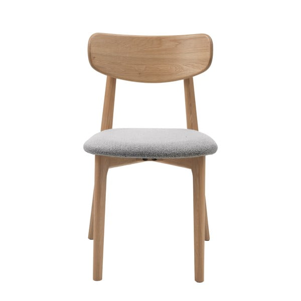 Világosszürke-natúr színű étkezőszék Elim – Unique Furniture-image-1