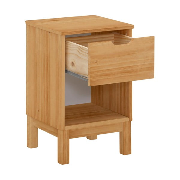 Natúr színű borovi fenyő éjjeliszekrény Post – Støraa-image-1