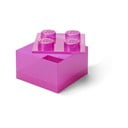 Rózsaszín műanyag gyerek tárolódoboz 25x25x18 cm – LEGO®