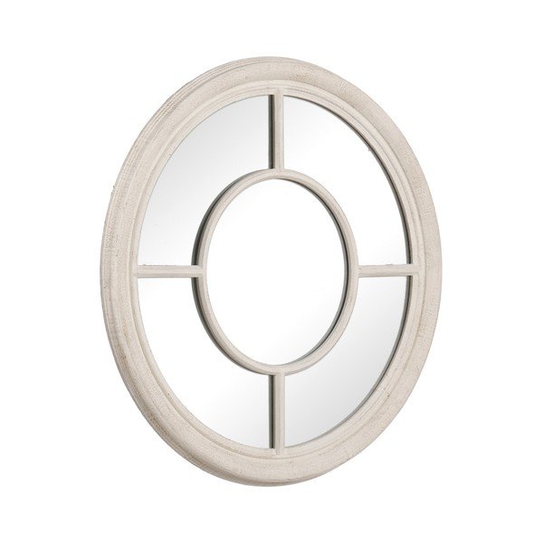 Fali tükör tömörfa kerettel ø 79 cm Paula – Ixia-image-2