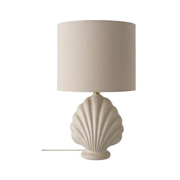 Fehér-bézs poligyanta asztali lámpa (magasság 58 cm) Shelley – Ellos Home-image-3