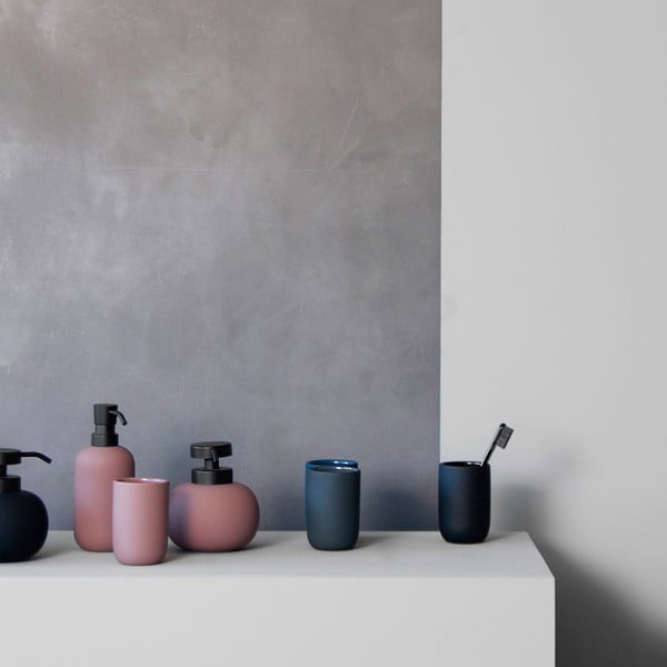 Antracitszürke kerámia fogkefetartó pohár Lotus – Mette Ditmer Denmark-image-2