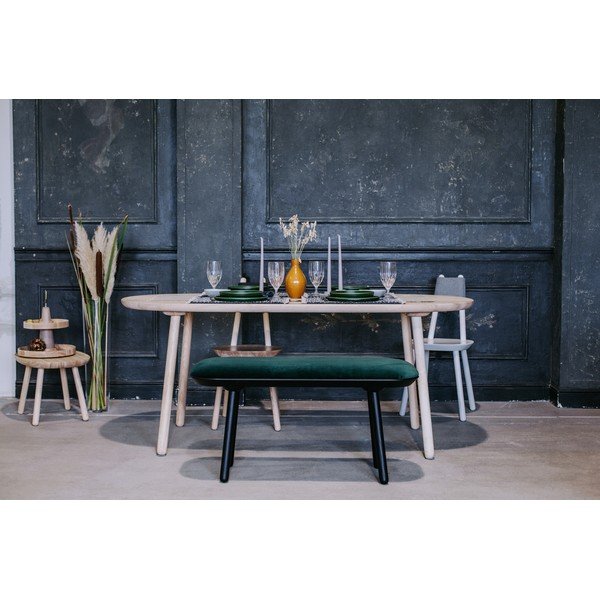 Naïve zöld-fekete bársony pad, 140 cm - EMKO-image-1