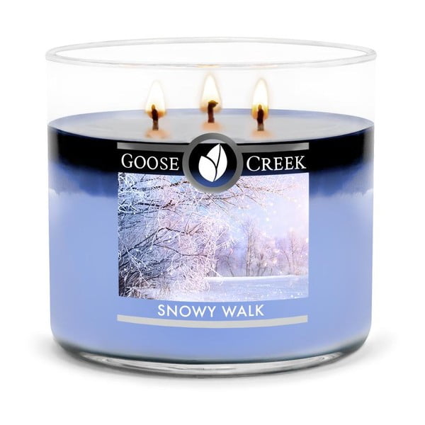 Snowy Walk illatgyertya üvegben, égési idő 35 óra - Goose Creek