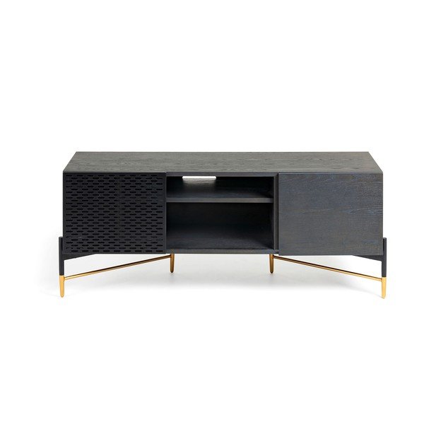 Norfort fekete TV-állvány - Kave Home-image-4