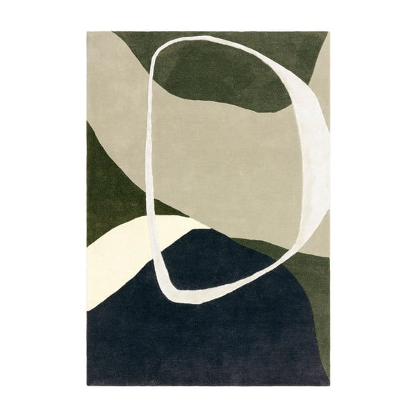Zöld kézi szövésű gyapjú szőnyeg 160x230 cm Matrix – Asiatic Carpets