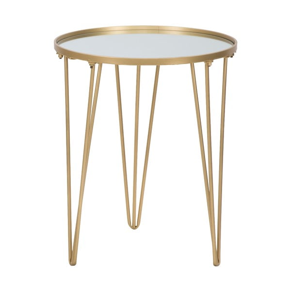 Aranyszínű kerek dohányzóasztal ø 40 cm Glam – Mauro Ferretti