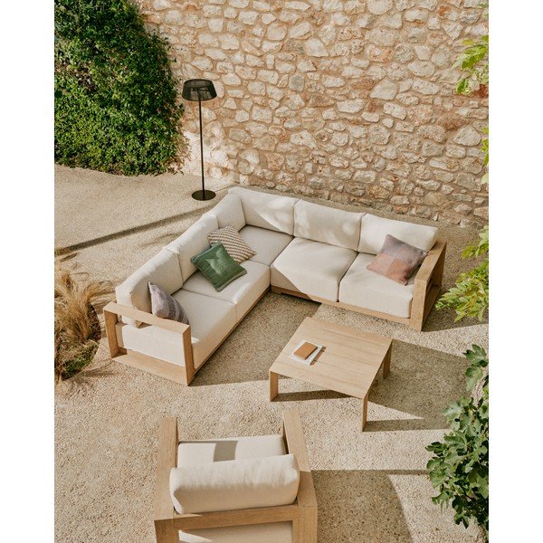 Akácfa kerti dohányzóasztal 82,5x82,5 cm Ambra – Kave Home-image-2