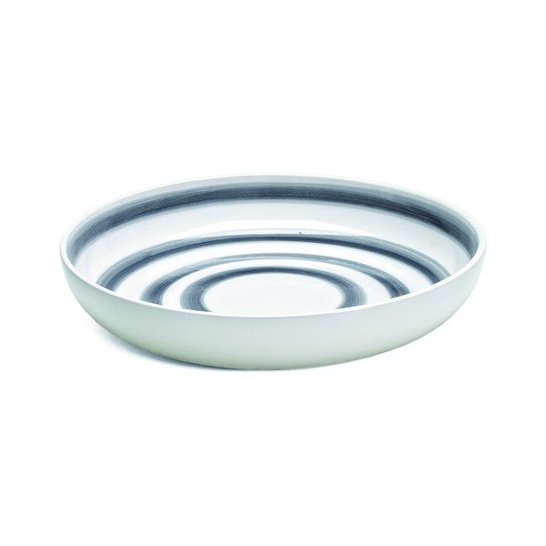 Omaggio szürke-fehér agyagkerámia tányér, ⌀ 30 cm - Kähler Design