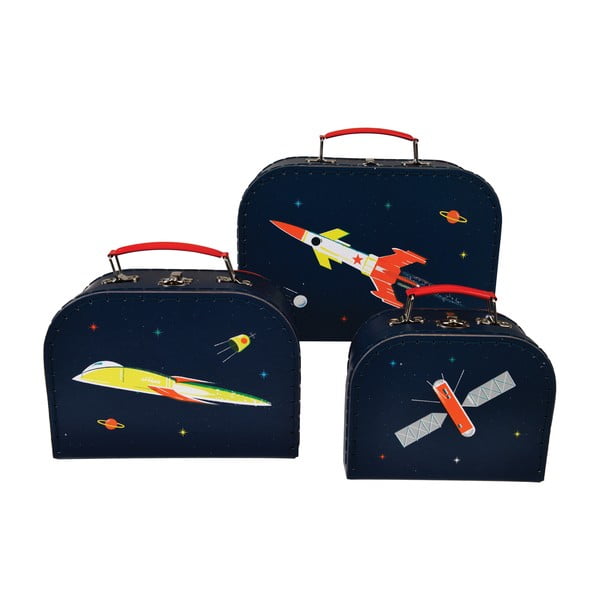 Space Age 3 darab gyerek bőrönd - Rex London