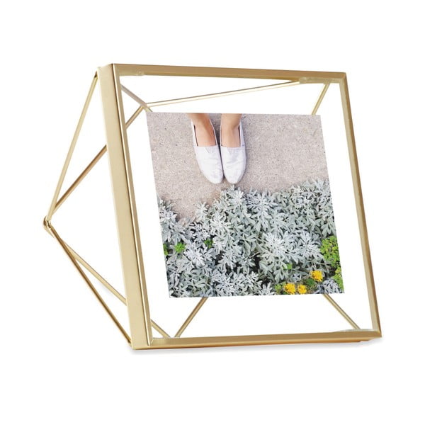 Prisma aranyszínű fényképkeret, 10 x 10 cm - Umbra-image-2