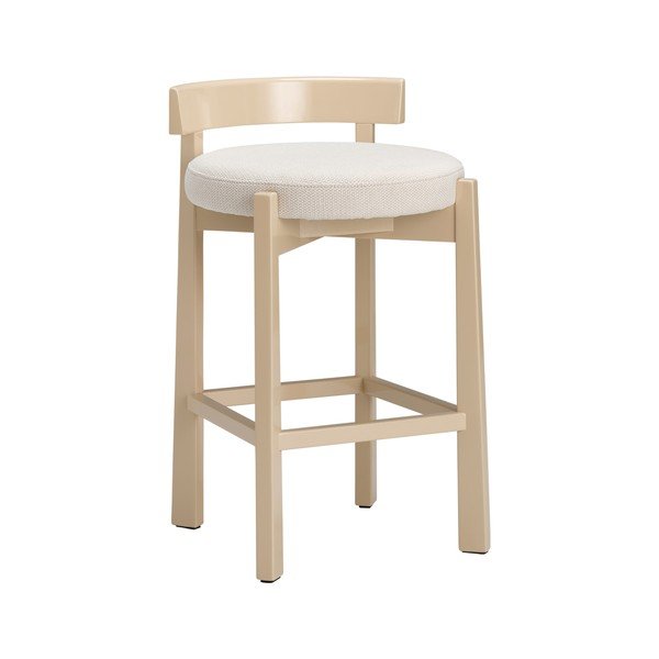 Bézs kárpitozott bárszék (ülésmagasság 66 cm) Hugg – Ellos Home