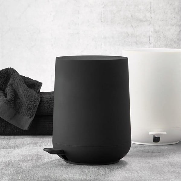 Fekete műanyag pedálos szemetes 5 l Nova – Zone-image-2